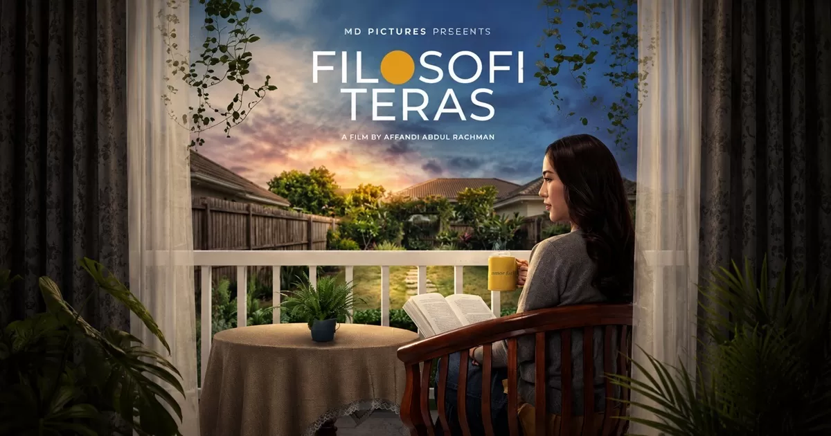 Buku Filosofi Teras karya Henry Manampiring difilmkan dengan bintang Sherina Munaf, Ge Pamungkas, Kiki Narendra, Zee Asadel, dan Putri Ayudya.  (IMDb)