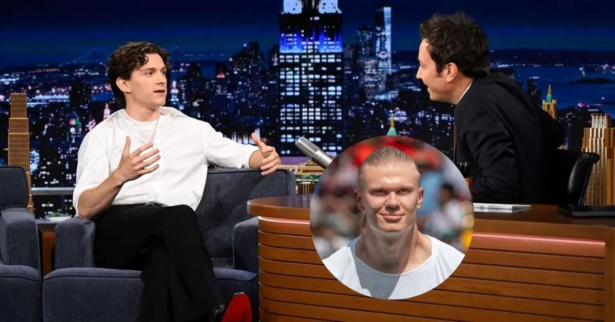 Pemain timnas Norwegia Erling Haaland akhirnya membalas pesan pribadi Tom Holland yangmengajaknya makan malam. (People)