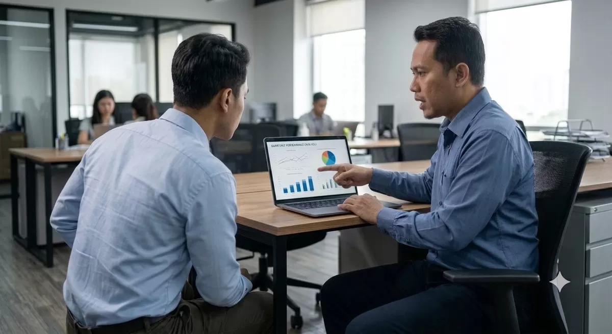 Memiliki value contnious learning saat ini adalah wajib dan harus aktif dan pro-aktif. (Pejuangkantoran.com/Made with Google AI)