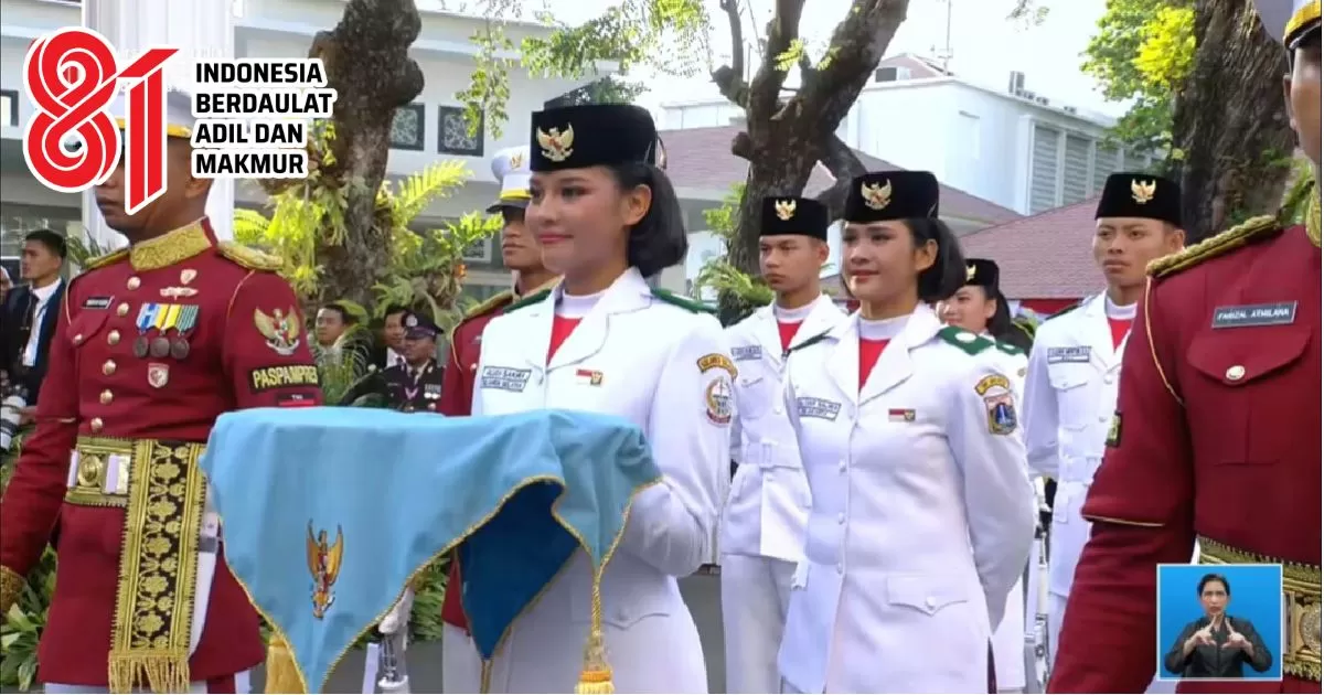 Jika ingin menyaksikan aksi Paskibraka di HUT ke-81 Kemerdekaan RI di Istana Merdeka, simak cara war tiketnya. (TVRI News)
