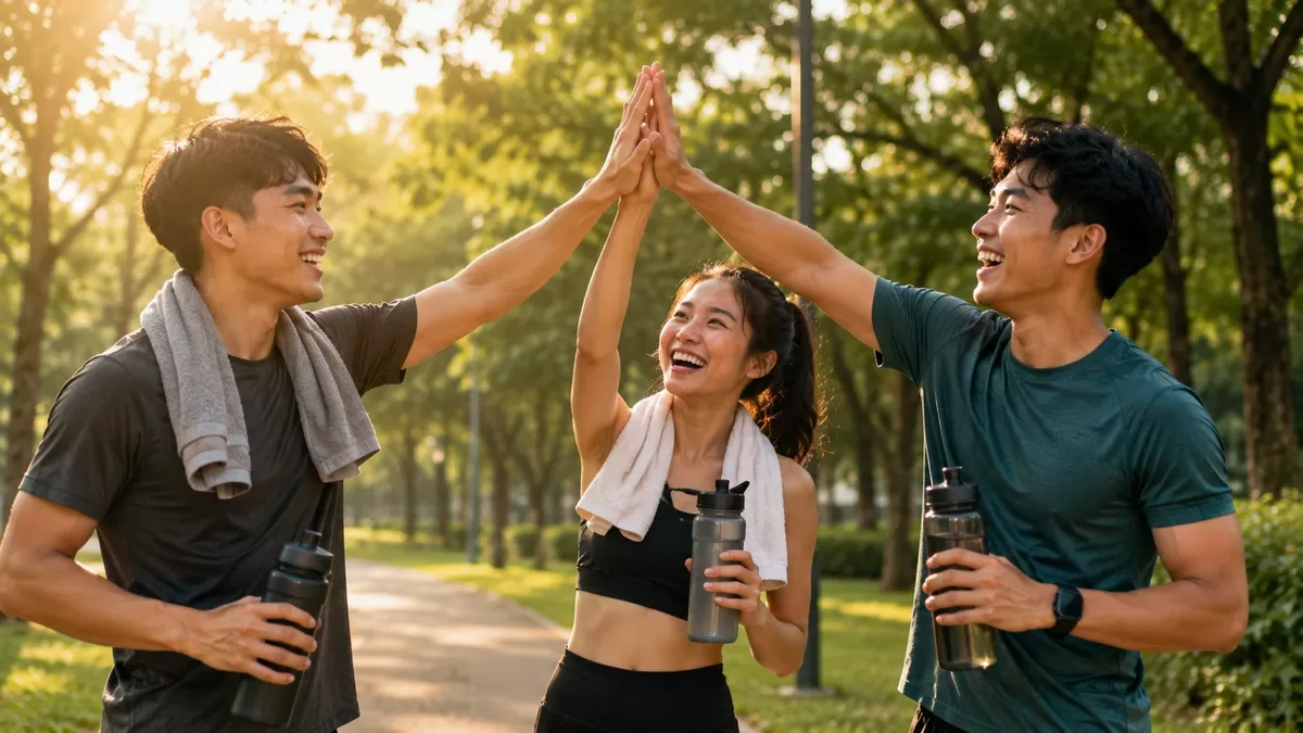Tren berolahraga di kalangan anak muda bergeser ke arah body neutrality. Mereka giat melakukan workout bukan untuk menurunkan berat badan atau mengejar bentuk tubuh ideal. Fokus utamanya kini adalah fungsionalitas tubuh, kualitas tidur, dan suasana hati yang lebih baik. (Made by Chat GPT/PejuangKantoran.com)