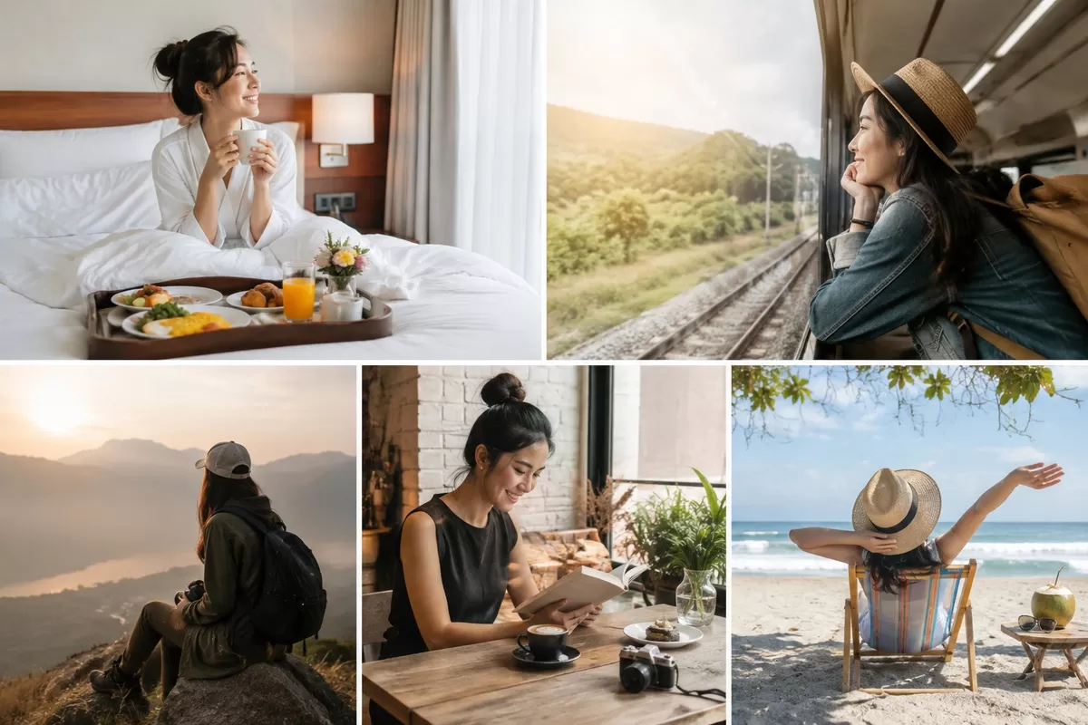 Menyambut libur long weekend kemerdekaan tanggal 17 Agustus tapi sulit mengambil cuti panjang, konsep short getaway, staycation, day trip, hingga micro vacation bisa menjadi alternatif. Durasi yang singkat bukan berarti pengalaman liburannya ikut berkurang. (Made by Chat GPT/PejuangKantoran.com )