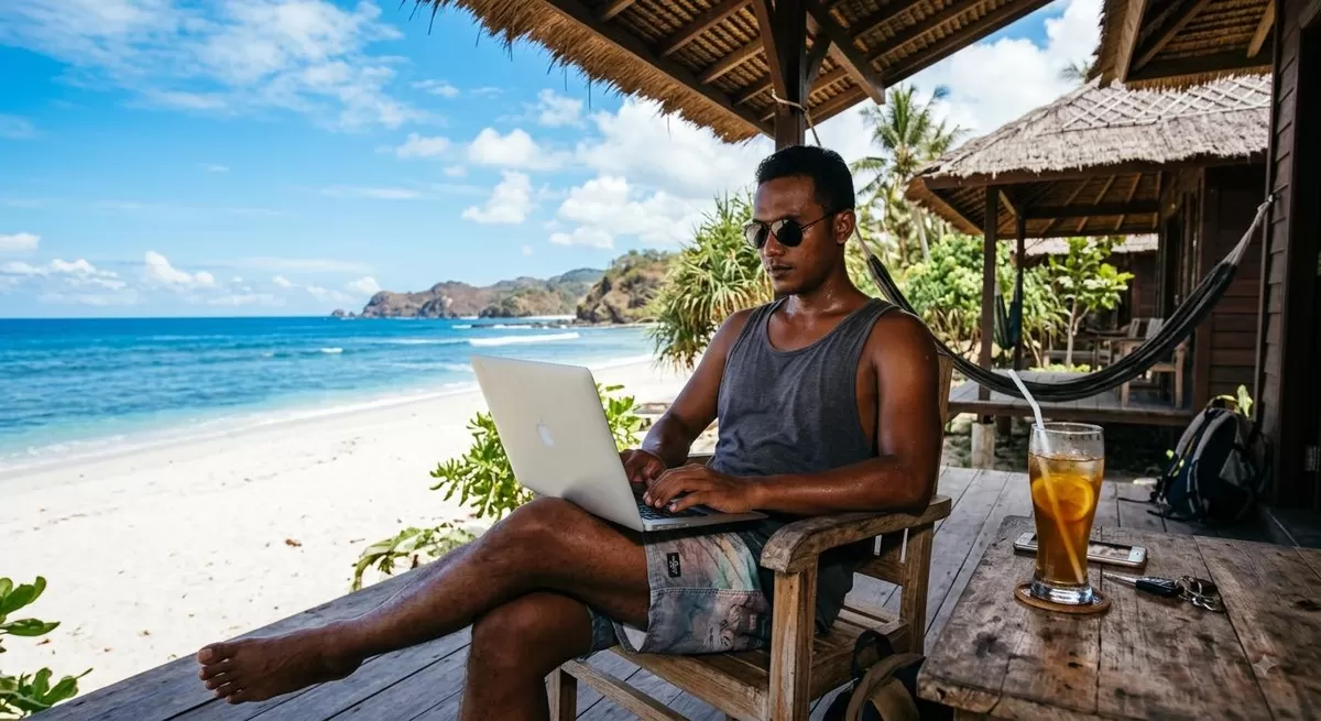 Agile working sangat dibutuhkan untuk bidang pekerjaan yang bisa fleksibel tempat dan waktunya. (Pejuangkantoran.com/Made with Google AI)