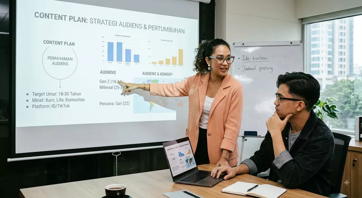 Seorang dengan ownership bisa berkolaborasi dengan baik dengan anggota tim dengan task berbeda demi outcome yang diharapkan. (Pejuangkantoran.com/Made with Google AI)