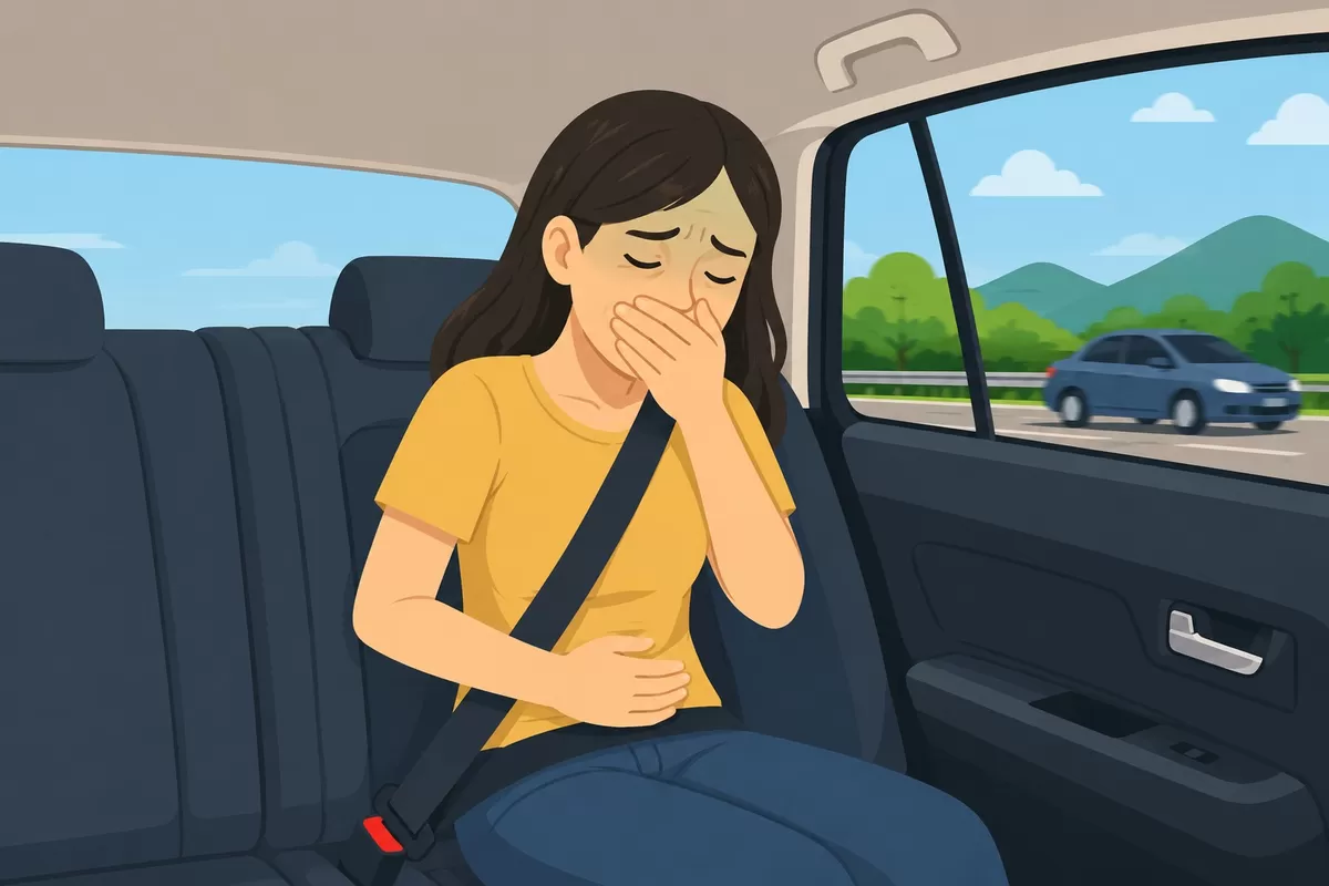 Ada penjelasan ilmiah kenapa kadang kita merasa mual dan pusing saat naik mobil listrik. (ChatGPT/PejuangKantoran.com)