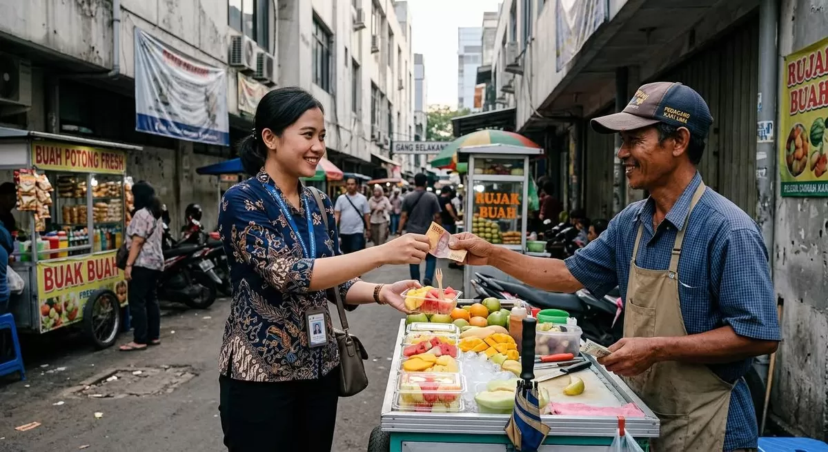 Usia uang Indonesia seiring dengan usia republik ini, 81 tahun. Tak hanya sebagai sebagai alat tukar, Rupiah pernah menjadi simbol perjuangan bangsa. (Pejuangkantoran.com/Made with Google AI)