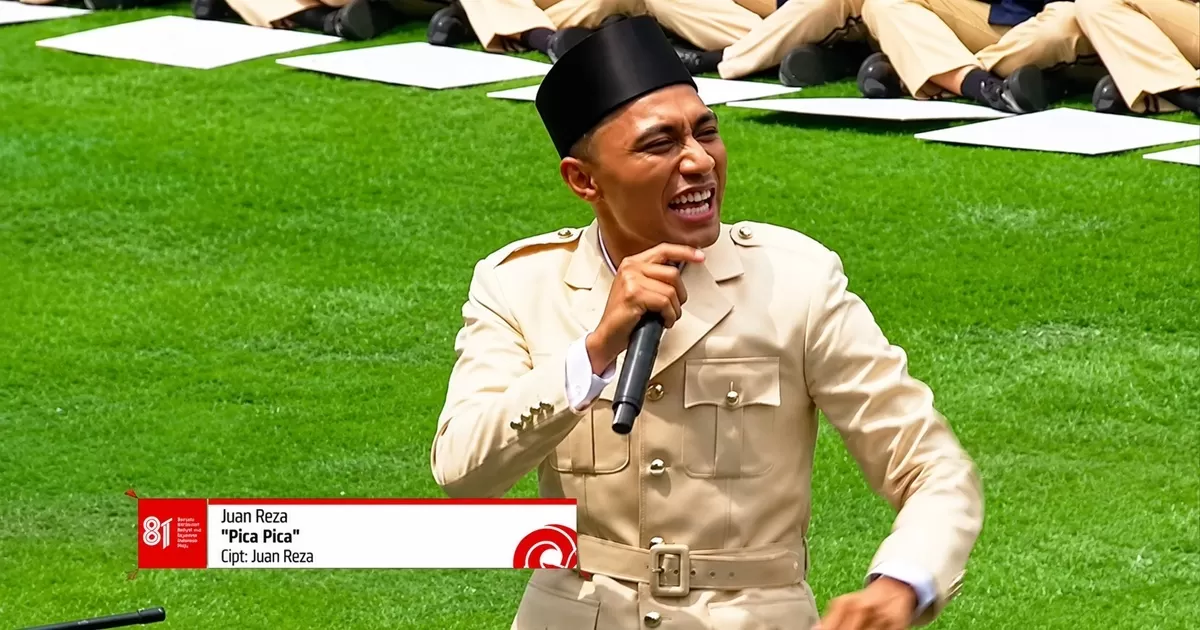 Juan Reza, salah satu penampil di peringatan HUT ke-81 Kemerdekaan RI yang pernah jadi kuli bangunan. (Youtube KompasTV)