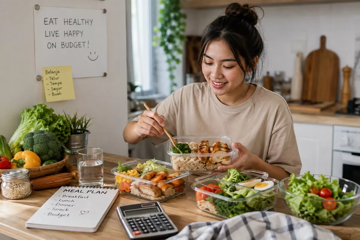 Pola makan bergizi tidak selalu identik dengan makanan organik, restoran sehat, atau bahan makanan premium. Dengan memilih sumber protein yang terjangkau, kita tetap bisa memenuhi kebutuhan nutrisi tanpa membuat pengeluaran bulanan membengkak.   (Generate by AI/PejuangKantoran.com)