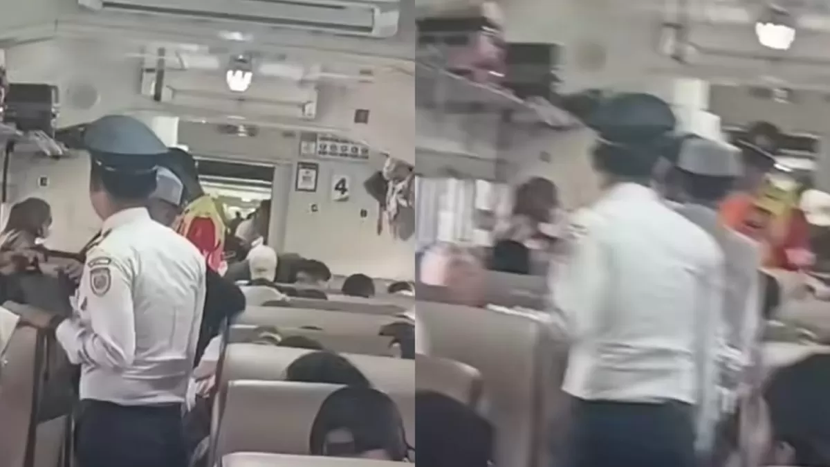 Viral aksi catcalling terjadi di kereta lokal Garut-Purwakarta. (Instagram/maudyphoenix
