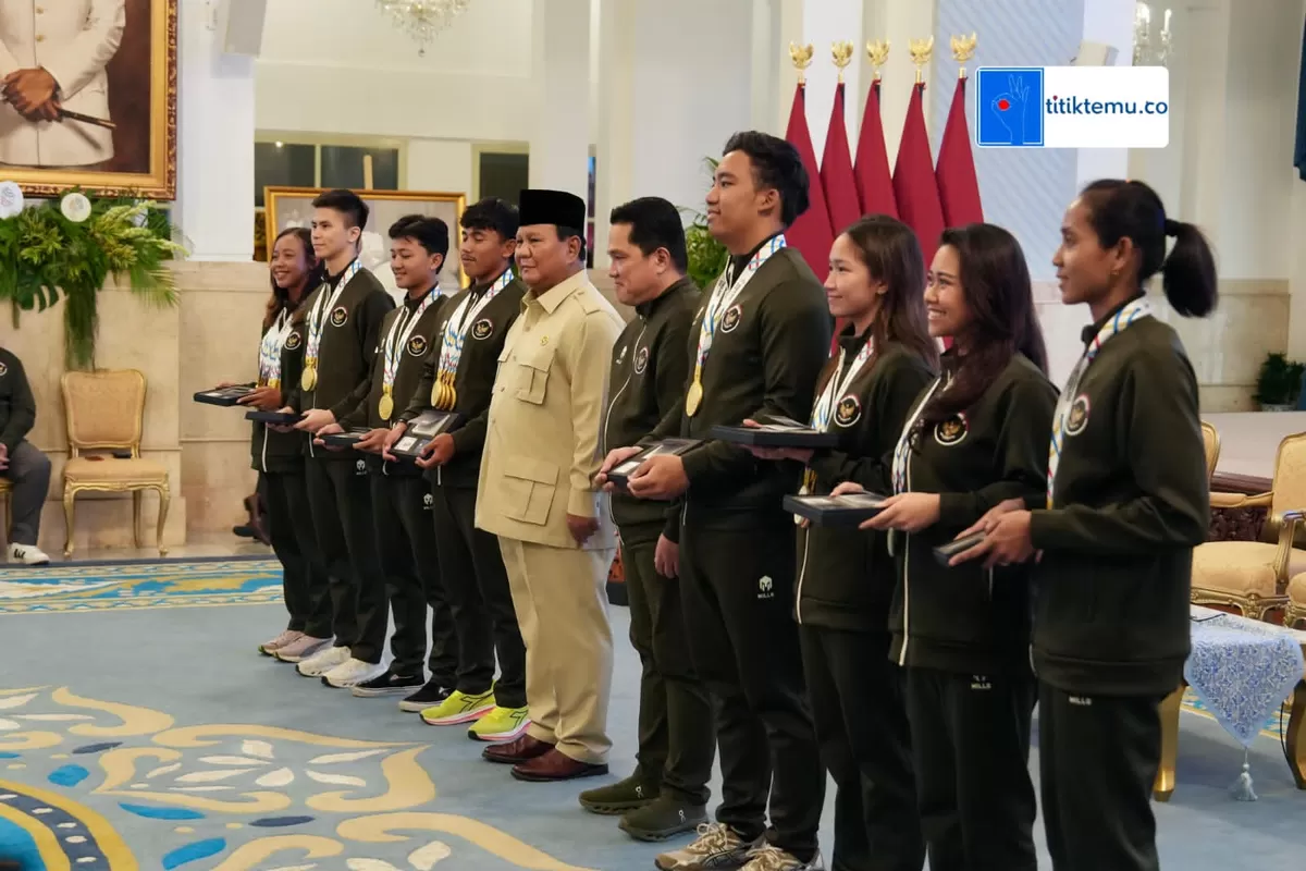 Presiden Prabowo Bagikan Bonus untuk peraih medali SEA Games 2025 (BRI/TitikTemu )