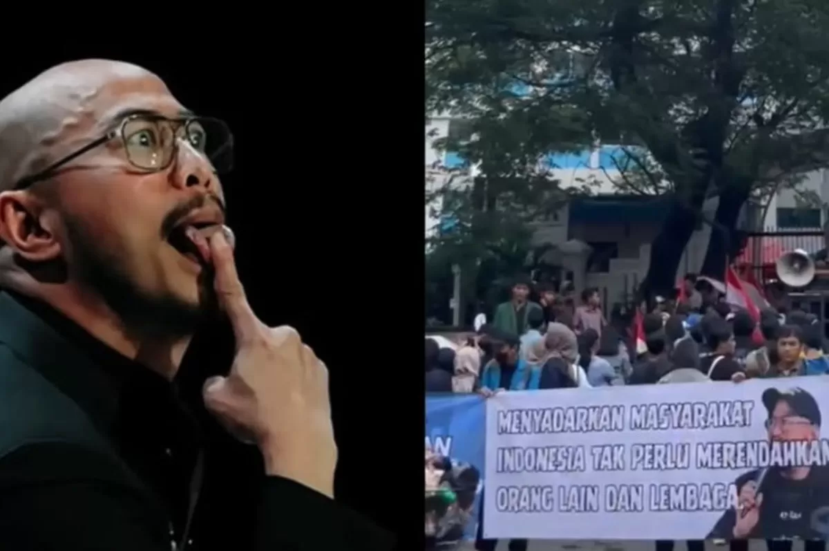 Menyoroti komika Pandji Pragiwaksono yang dilaporkan ke polisi buntut materi dalam show stand up comedy Mens Rea. (Instagram.com/@undercover.id)