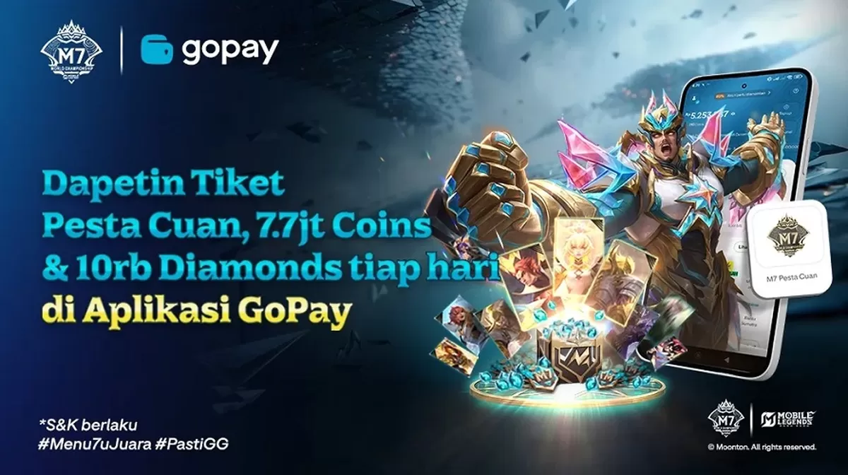 kode redeem WDP gratis di Mobile Legends melalui event M7 Pesta! Ikuti langkah mudah untuk klaim Weekly Diamond Pass dengan sistem cashback 