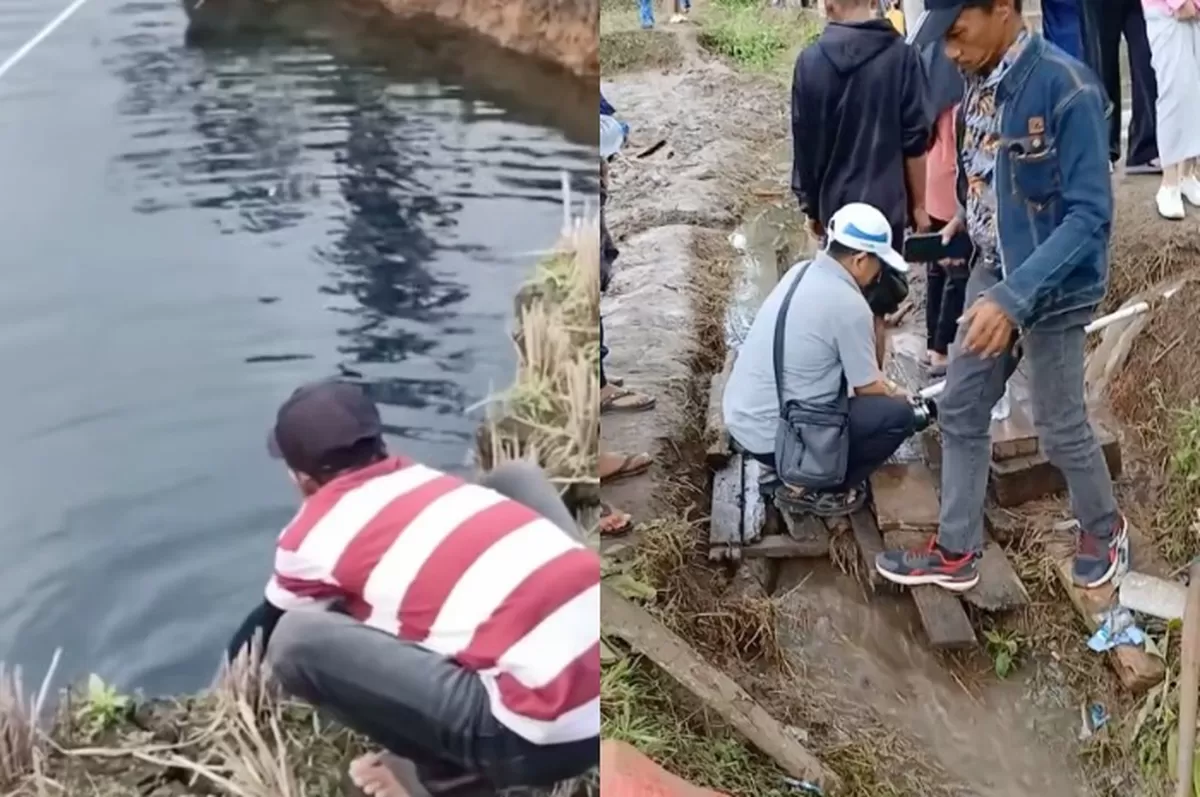Menyoroti fenomena kemunculan sinkhole di wilayah Sumatera Barat (Sumbar) yang bikin heboh warga setempat. (Instagram.com/@pembasmii.kehaluan)