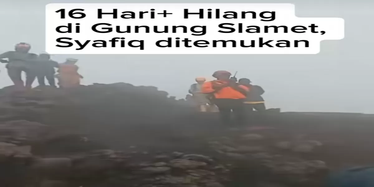 Syafiq Pendaki 18 Tahun Ditemukan Tak Bernyawa di Bibir Kawah SlametHanya 50 Meter dari Puncak (Tiktok @mountnesia)