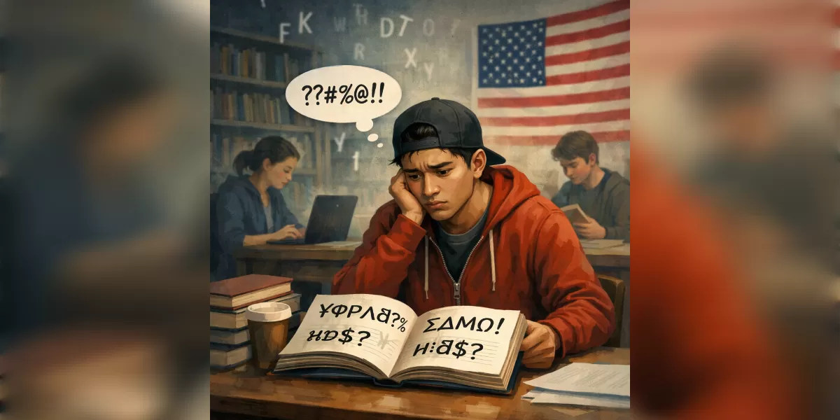 mahasiswa generasi Z  di Amerika yang baru masuk kuliah banyak yang kesulitan membaca teks secara utuh (Desain AI )