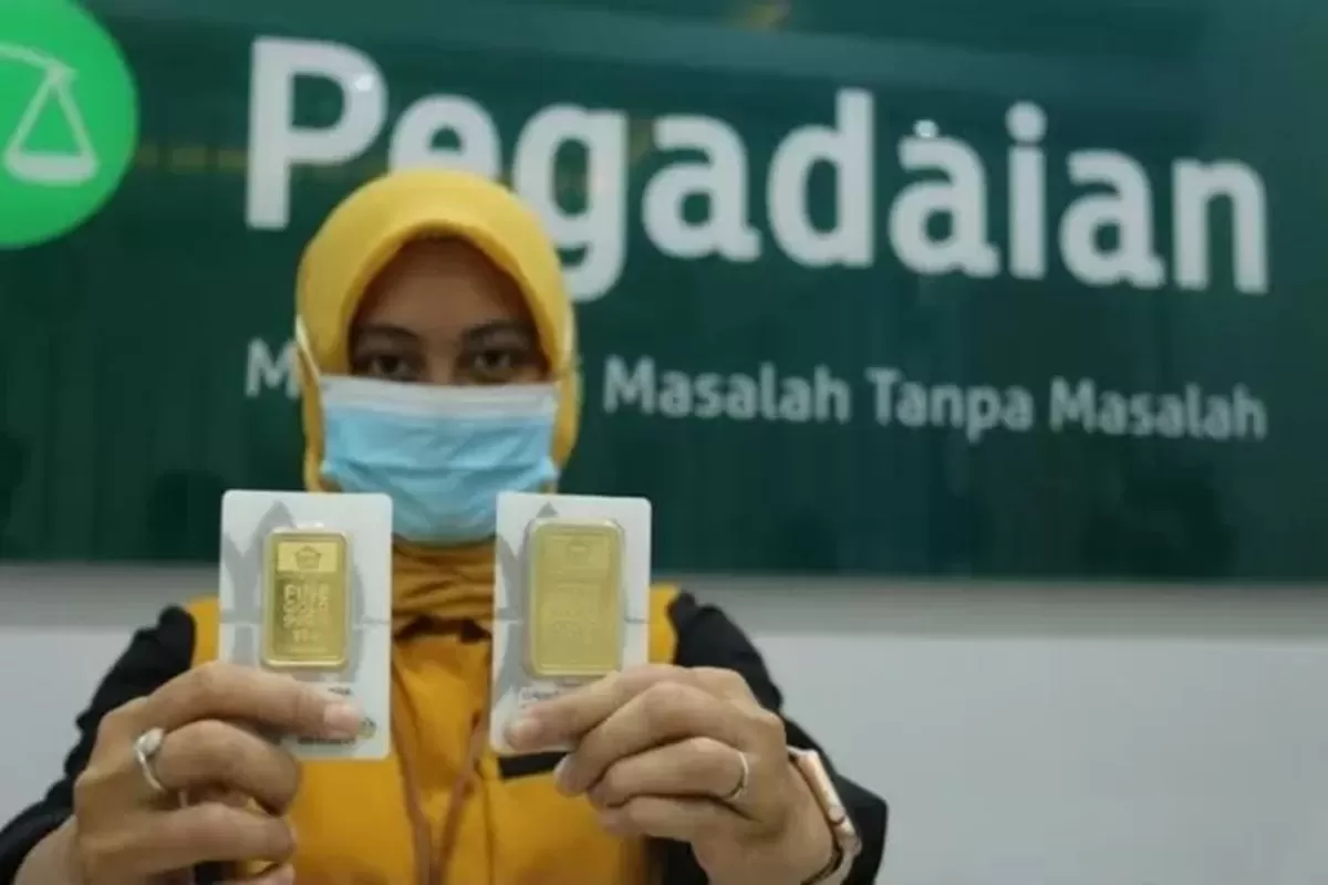 Cicil Emas Antam di Pegadaian Mulai Rp100 Ribuan, Begini Simulasi dan Caranya. (ANTARA FOTO)
