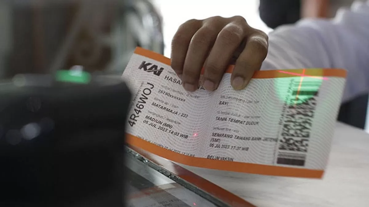 Tiket kereta api Lebaran 2026 masih tersedia. KAI mencatat lebih dari 131 ribu tiket terjual hingga akhir Januari. (PT KAI)