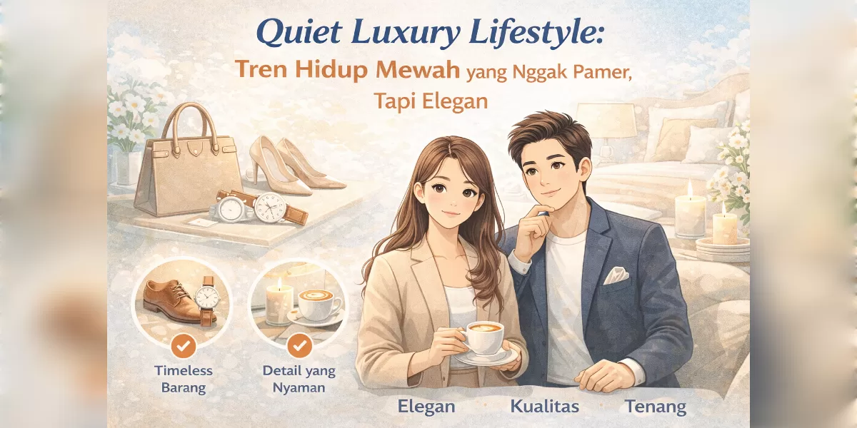 Ilustrasi Quiet luxury lifestyle: tren hidup mewah tanpa pamer (Desain AI )