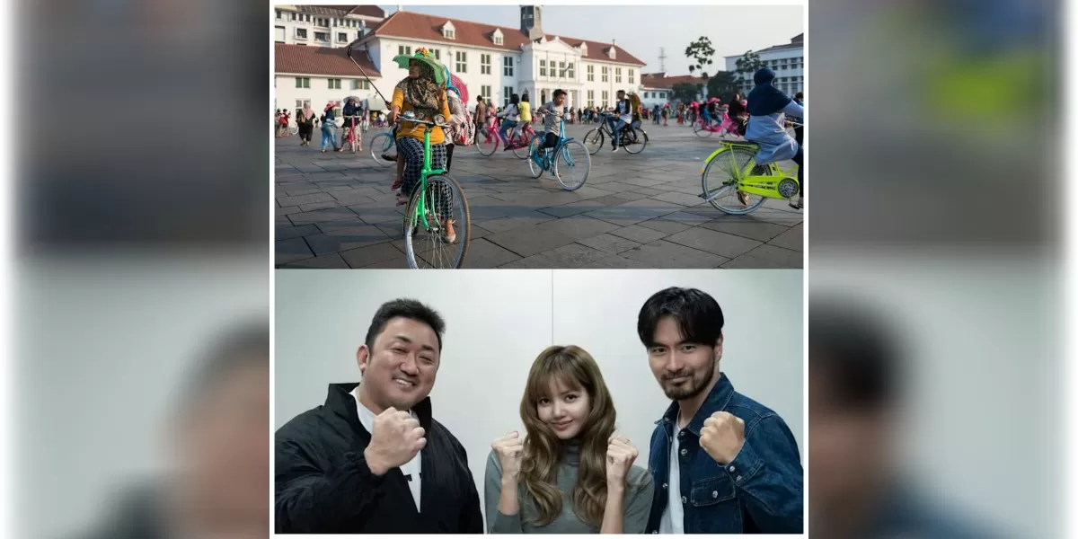 Lisa BLACKPINK syuting Extraction: Tygo di Kota Tua (Netflix )
