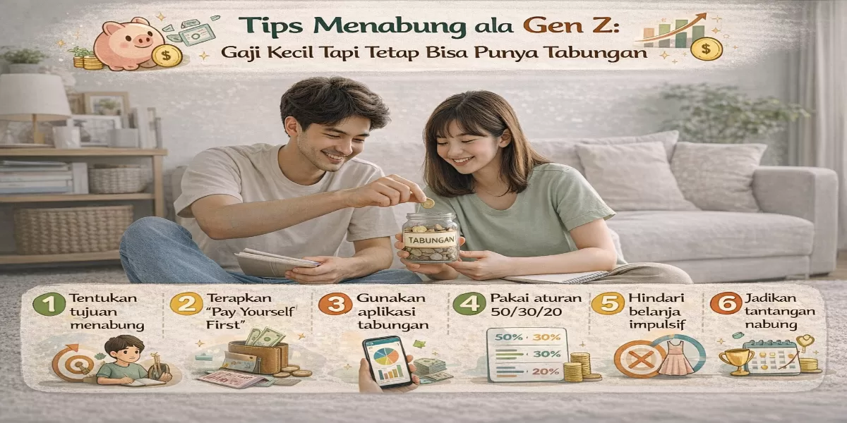 Ilustrasi Temukan tips menabung ala Gen Z meski gaji kecil! (Desain AI )