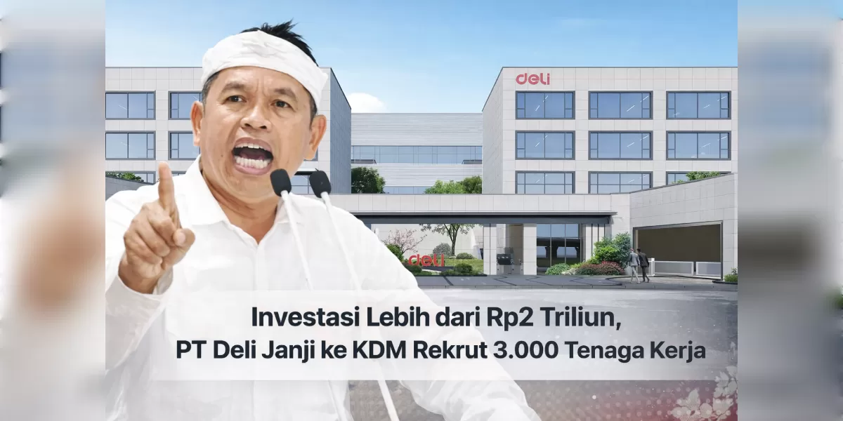 PT Deli investasi Rp2 triliun di Jabar, janji buka 3.000  lowongan kerja (Desain AI )