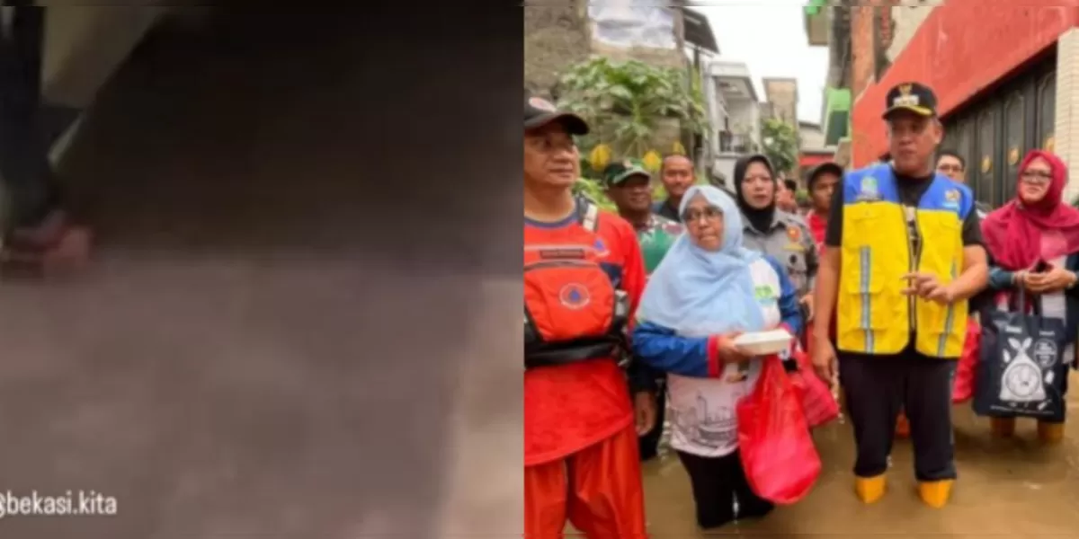 Menyoroti ungkapkan kekesalan warga di Bekasi, Jawa Barat, setelah bencana banjir menggenangi wilayahnya.  (Instagram.com/@bekasi.kita)