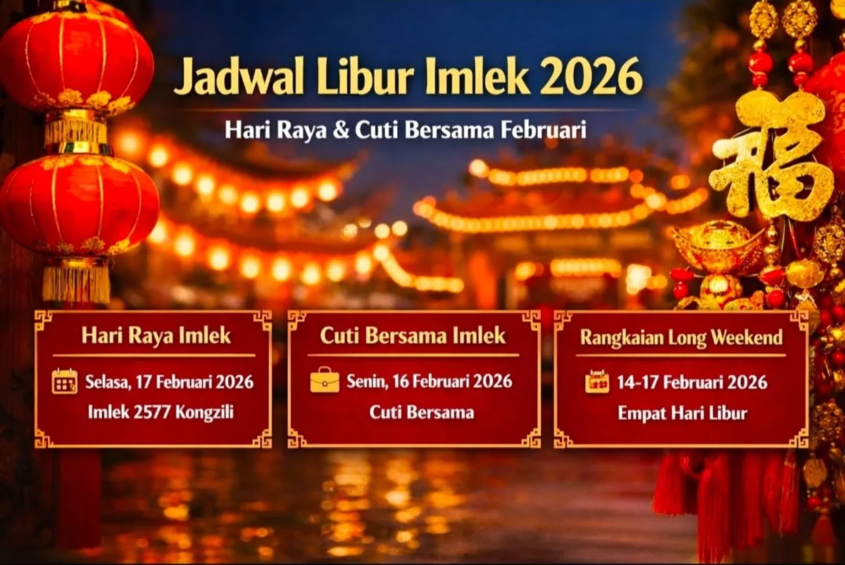 Lingkari Tanggal Merah Februari 2026! Ada Libur Nasional, Cuti Bersama, dan Long Weekend Imlek. (Canva)