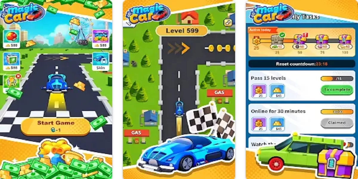 Game Magic Car 2026 menawarkan penghasilan nyata hanya dengan bermain. Simak cara download, bermain, dan tarik saldo ke e-wallet favorit!