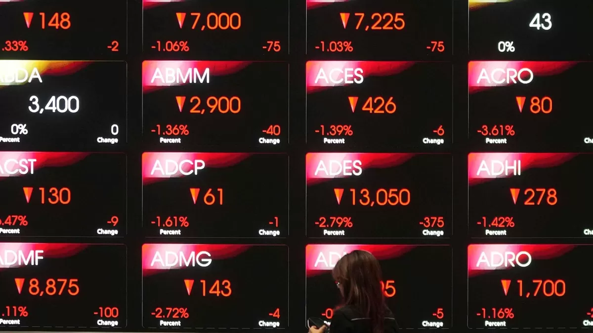 IHSG Melemah ke 8.103 Usai Data Ekonomi Dirilis, Investor Mulai Waspada? Ini Daftar Saham Top Gainer dan Loser Hari Ini. (ANTARA FOTO)