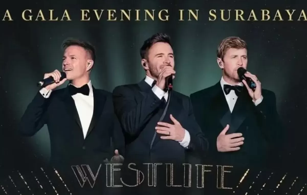 Konser Westlife Jakarta 10 Februari! Ini Event Map, Aturan Penting, dan Prediksi Lagu yang Bikin Nostalgia. (Poster Konser Westlife)