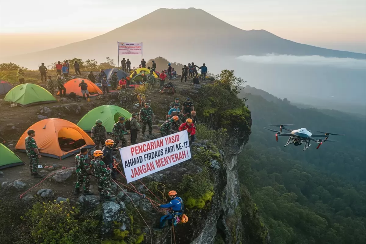  Jurang Tapak Nogo, Lokasi Ekstrem di Mongkrang Ini Viral Usai Penemuan Jenazah Pendaki yang Hilang. (BPBD Karanganyar)