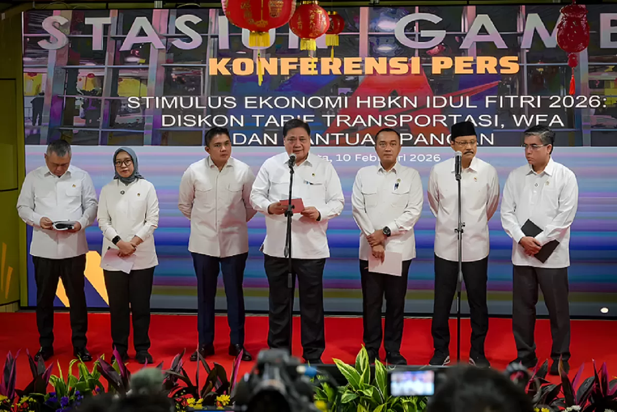 Pemerintah Tetapkan WFA Sebelum dan Setelah Lebaran 2026(Konferensi Pers- Stimulus Ekonomi) (Dok. Kemenko Perekonomian)