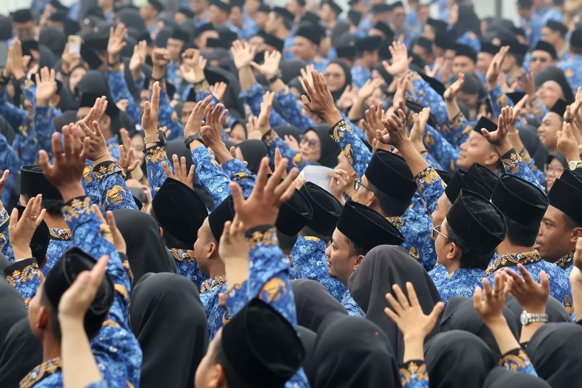 THR ASN 2026 Cair di Awal Puasa, Angkanya Makin Besar?&nbsp; (Antara/Yulius Satria Wijaya)