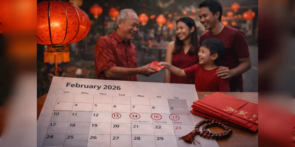 Ilustrasi cuti bersama Imlek 2026 (Desain AI )
