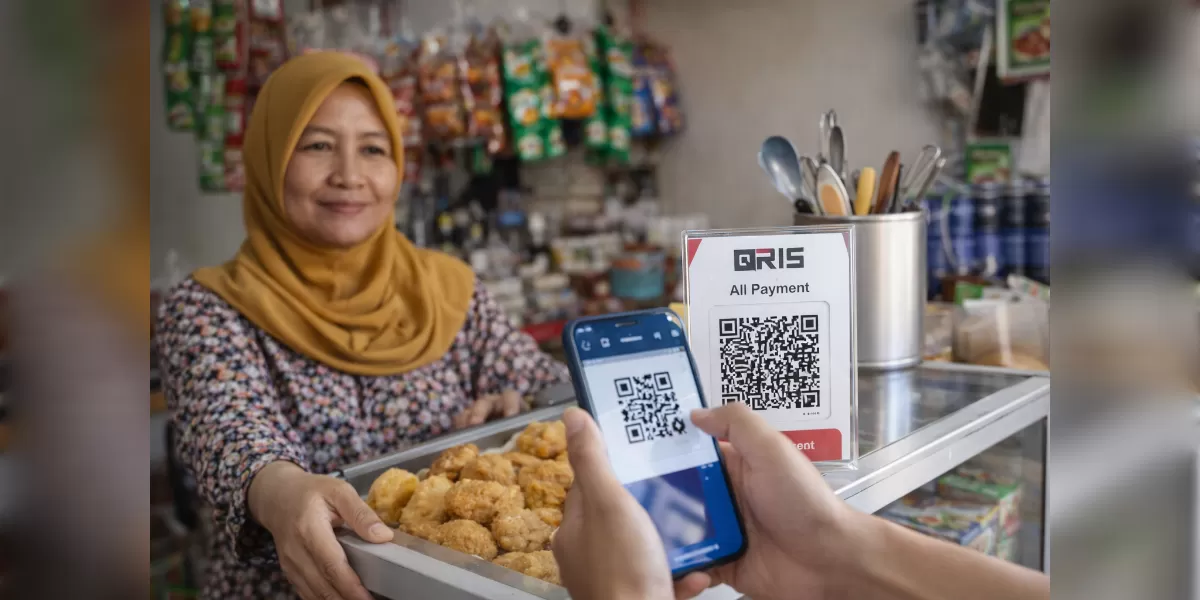 Ilustrasi Panduan lengkap cara bikin QRIS untuk warung dan UMKM (Desain AI )