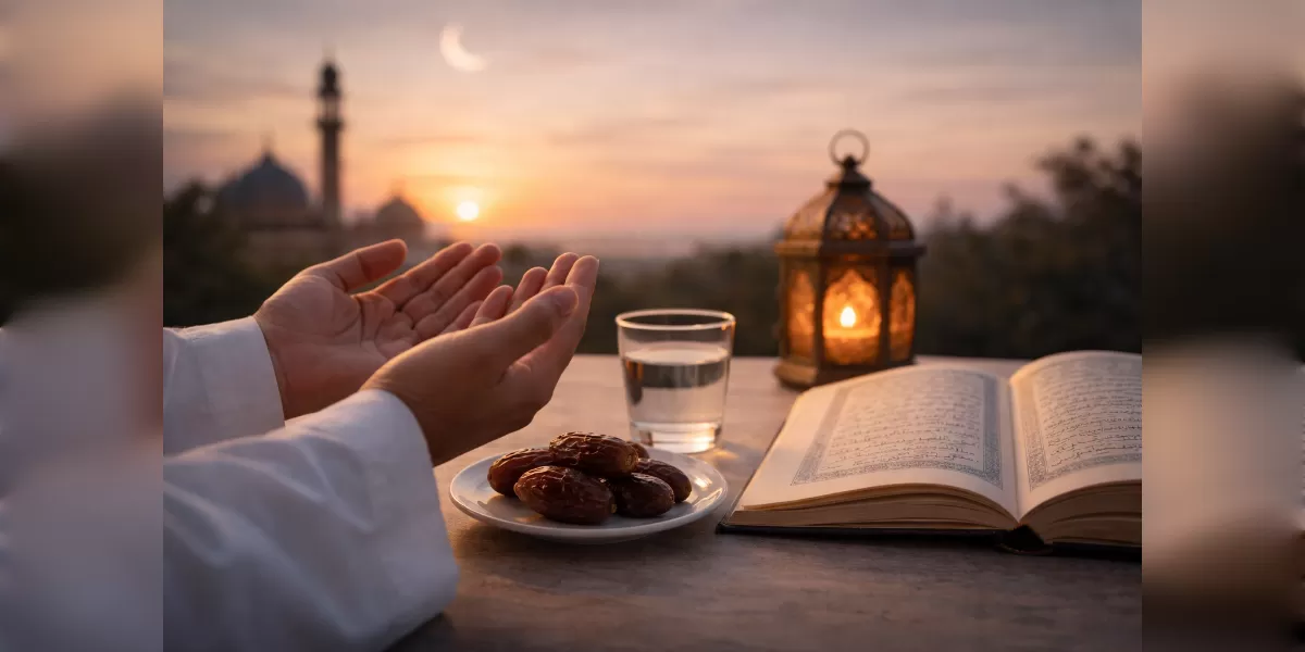 Ilustrasi Doa puasa hari ke 11 Ramadhan  (Desain AI )