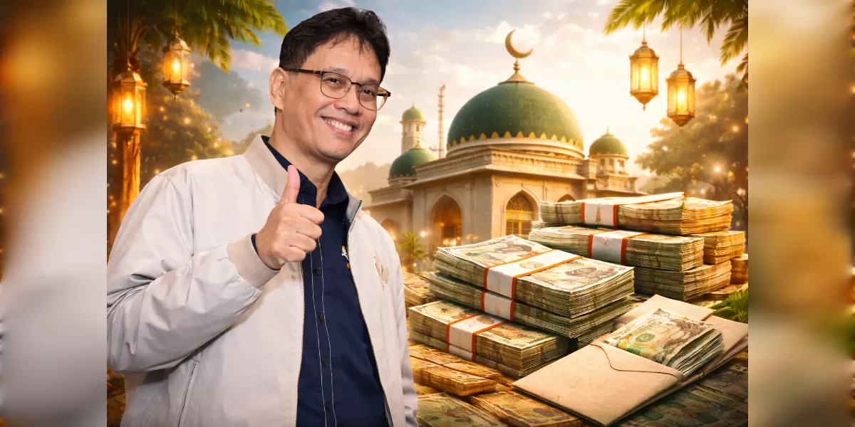 Ilustrasi Purbaya pastikan THR ASN cair awal Ramadhan 2026 (Desain AI )