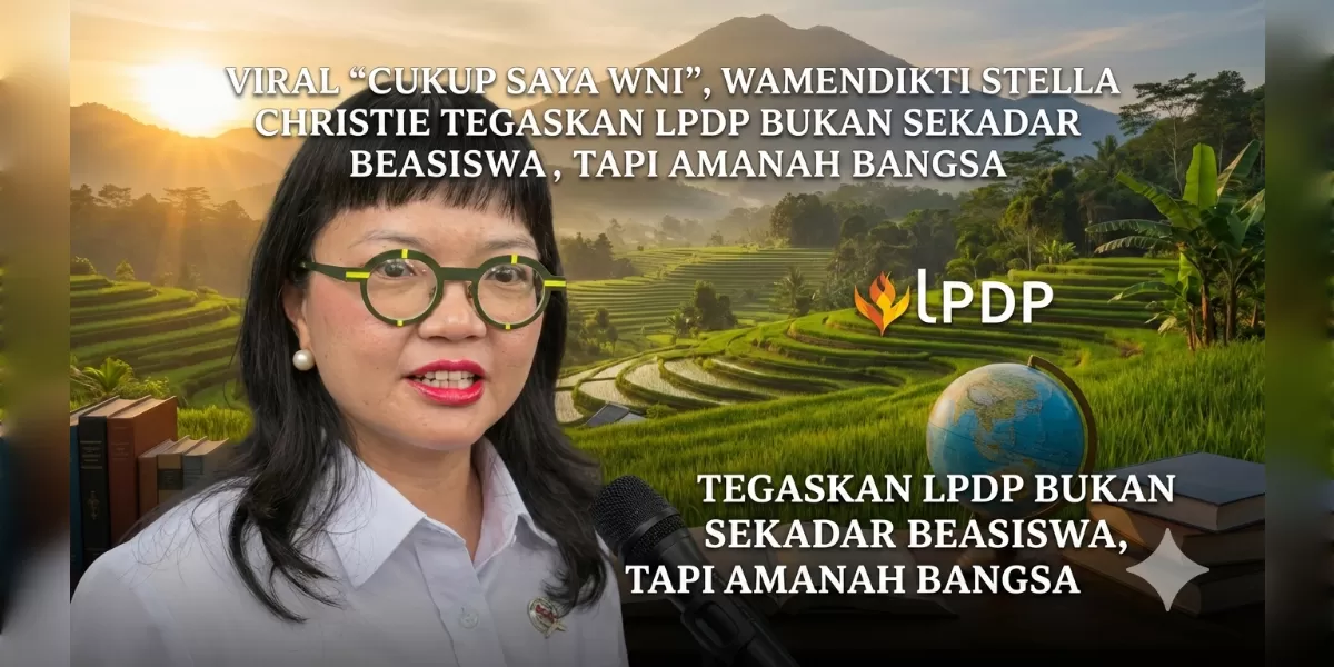 Foto ilustrasi Stella Christie ingatkan LPDP adalah amanah, (Desain AI )