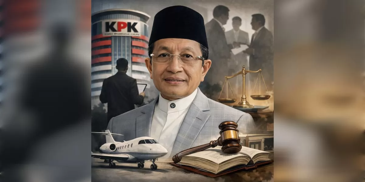Foto ilustrasi Menag lapor jet pribadi ke KPK sebelum 30 hari (Desain AI )