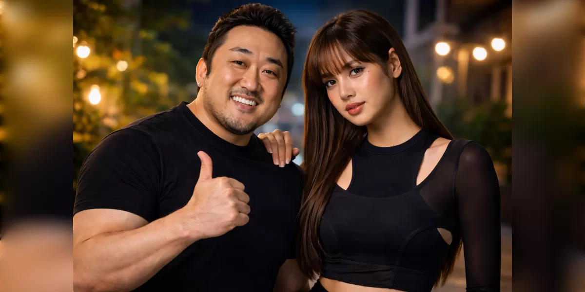 Foto ilustrasi. Lisa BLACKPINK syuting Extraction: Tygo di Kemang (Desain AI )