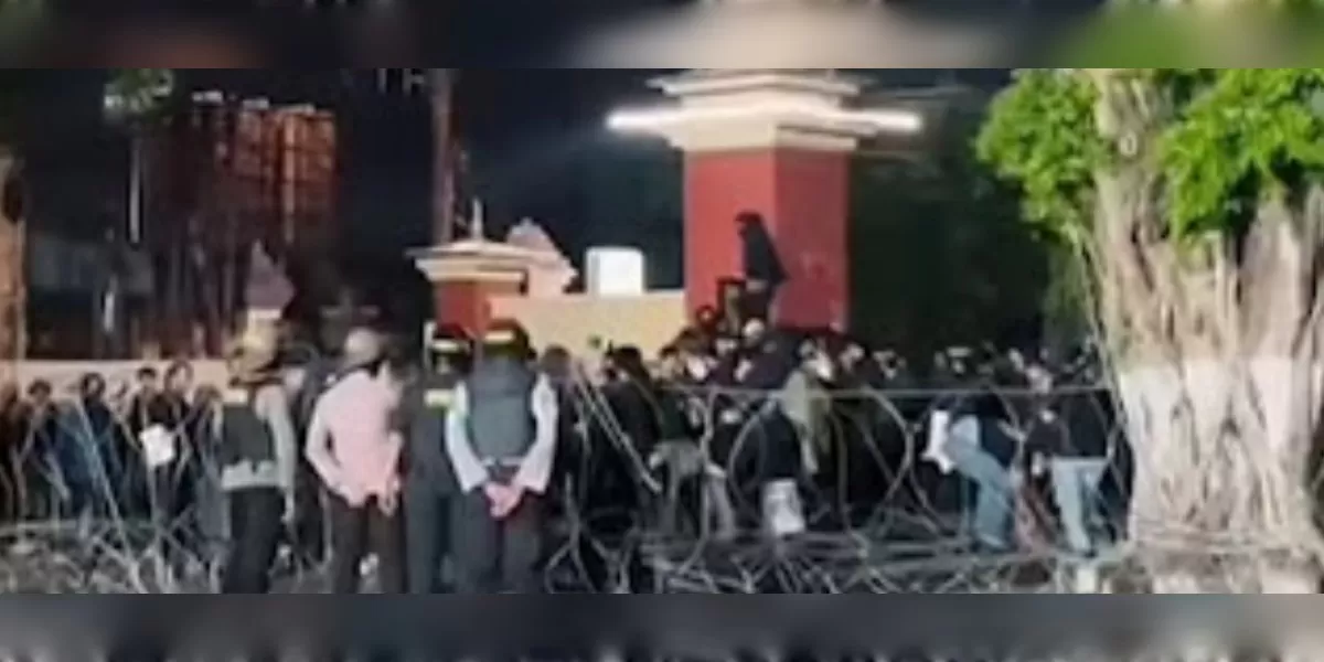 Kronologi dan jalannya aksi massa di depan Polda DIY.  (Instagram/poldajogja)