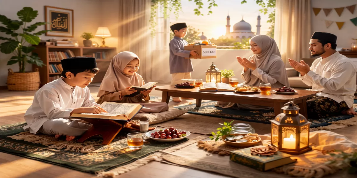 Foto ilustrasi Masuk hari ke-10 puasa, ini amalan yang paling efektif ditambah (Desain AI)
