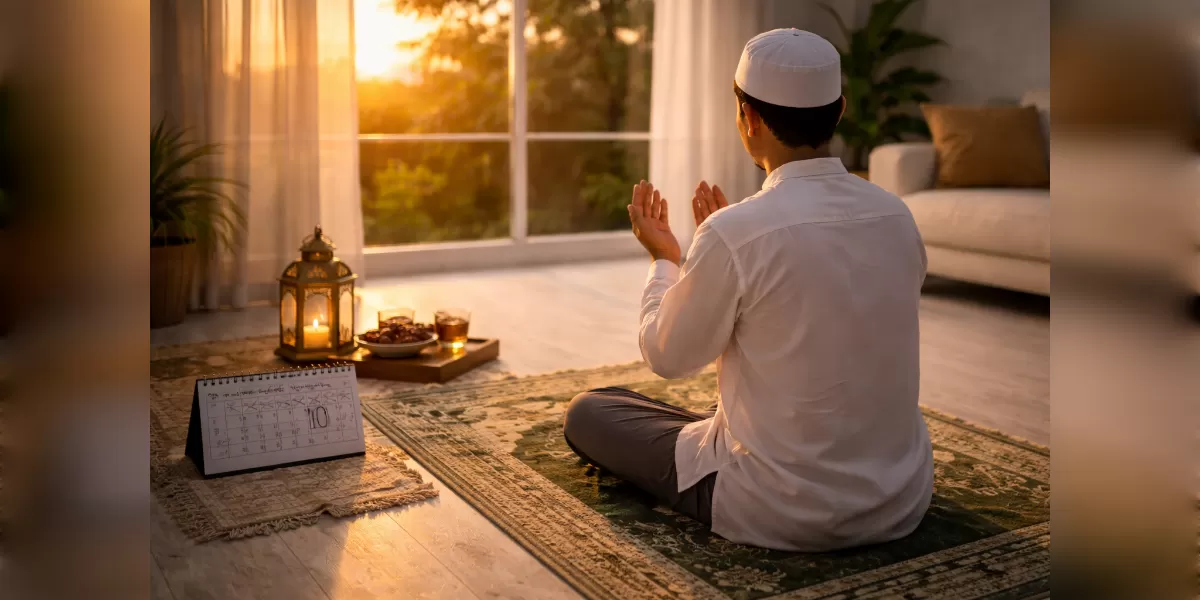 Foto ilustrasi Amalan istimewa hari ke-10 Ramadhan (Desain AI)