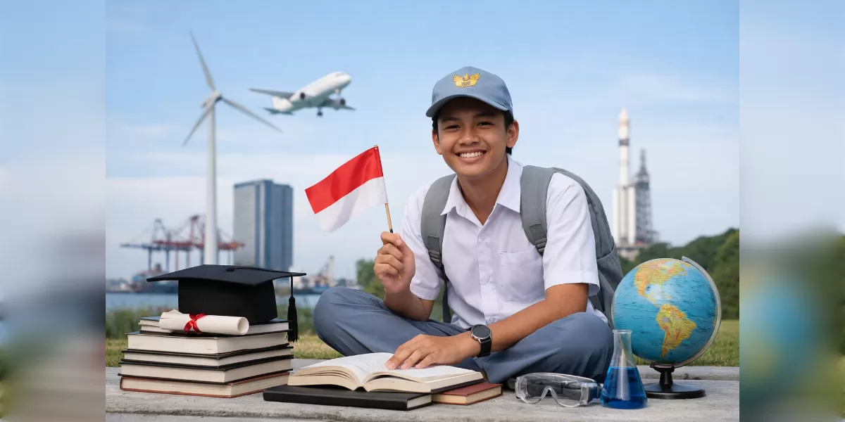 Foto ilustrasi Beasiswa Garuda S1 2026 (Desain AI)