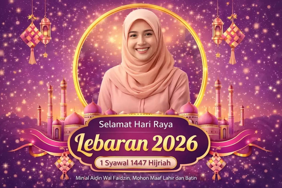 Link Twibbon Idul Fitri 2026 Gratis, Cocok untuk Status WA dan Kirim-kirim. (Twibbonize)
