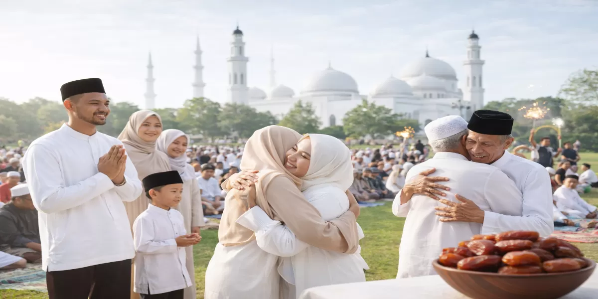Foto ilustrasi Amalan Idul Fitri ala Rasulullah lengkap (Desain AI )
