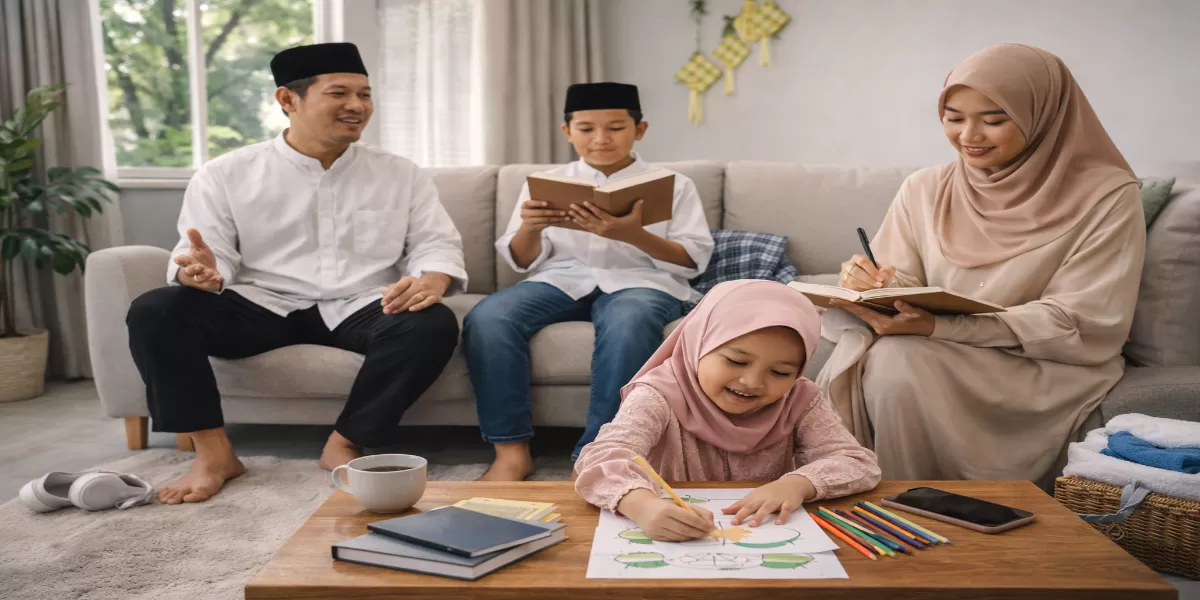 Foto ilustrasi Ide Ide recharge diri saat Lebaran dengan aktivitas produktif (Desain AI )