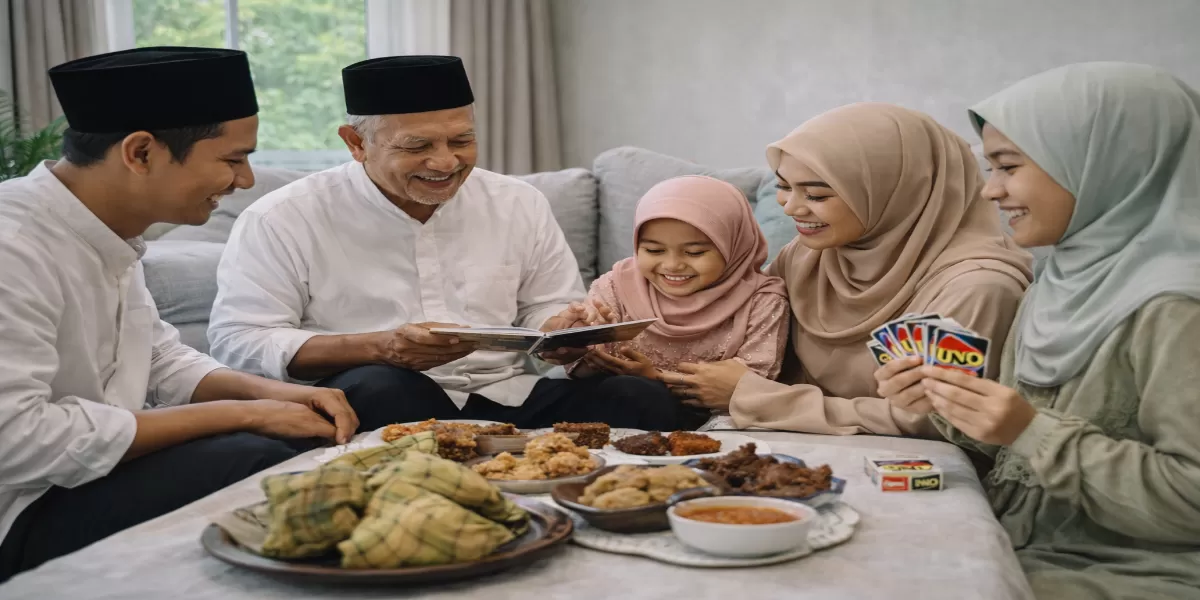 Foto ilustrasi Ide quality time Lebaran yang produktif (Desain AI )