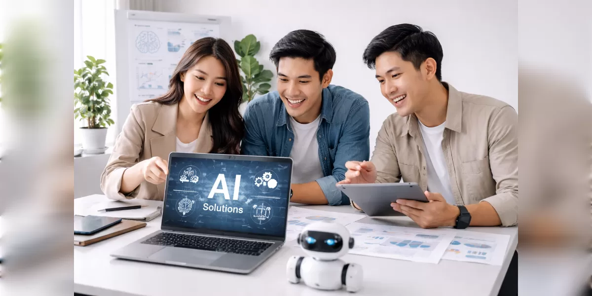 Foto ilustrasi Bisnis AI 2026 sedang booming (Desain AI )