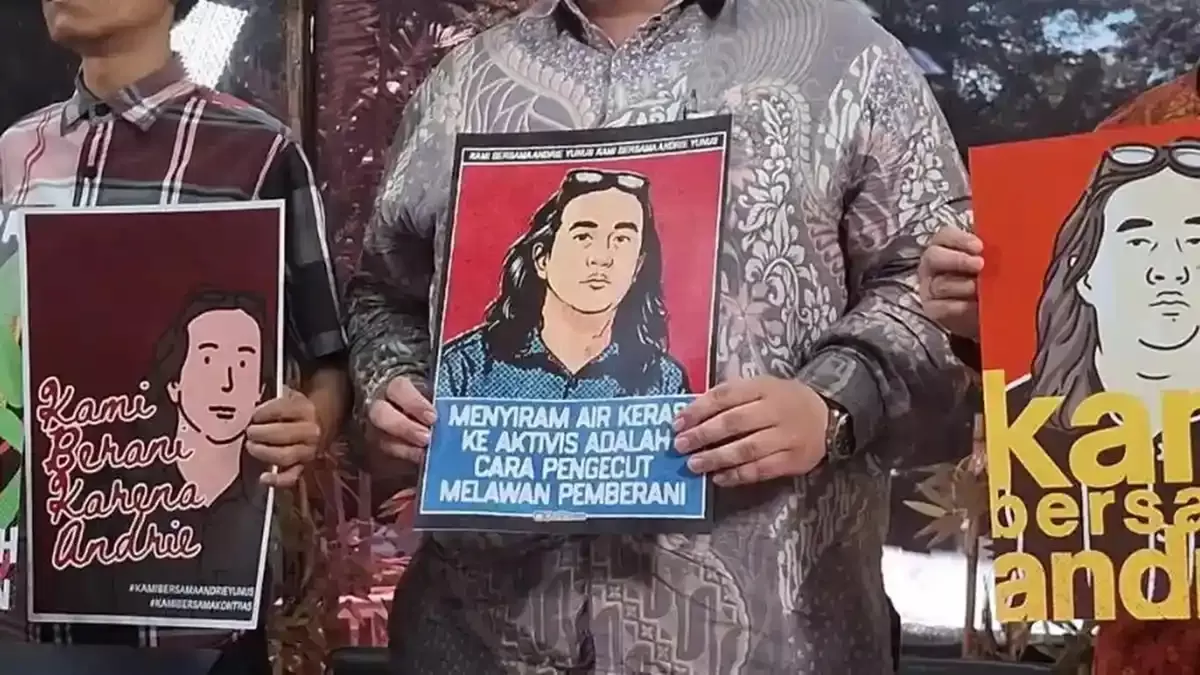 Kabais Mundur Buntut Kasus Penyiraman Aktivis KontraS  Andrie Yunus. (ANTARA FOTO)